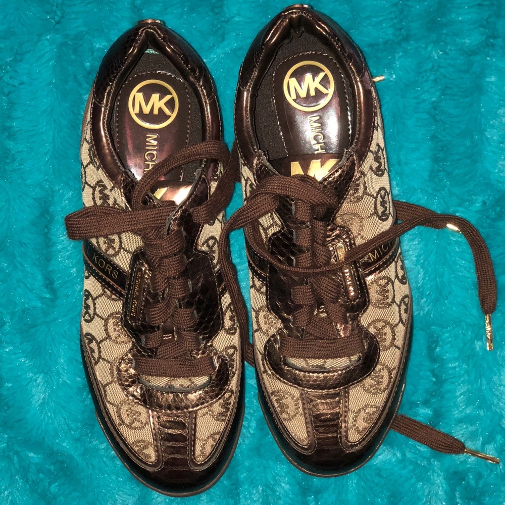 Tan/Brown Michael Kors sneakers